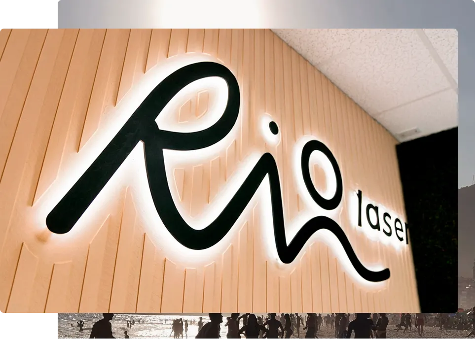 Riolaser client during laser hair removal