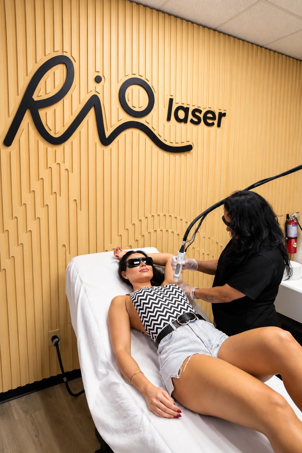 Laser hair removal session at Riolaser Lake Nona