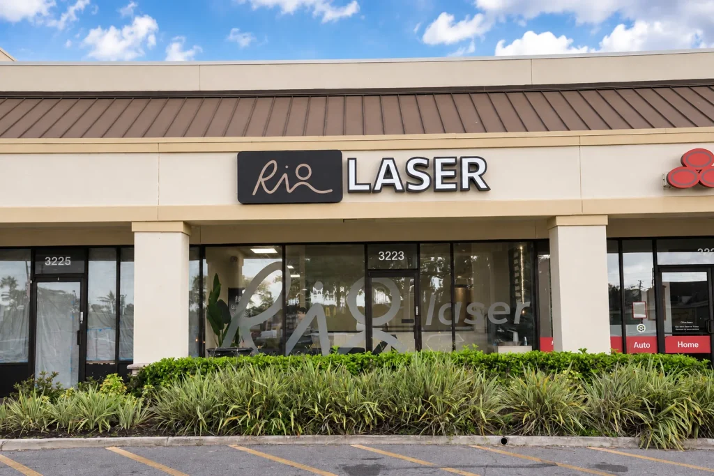 Riolaser laser hair removal clinic storefront in Kissimmee, FL