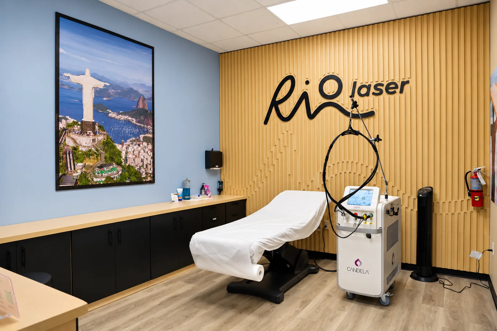 Laser hair removal treatment room at Riolaser Lake Nona